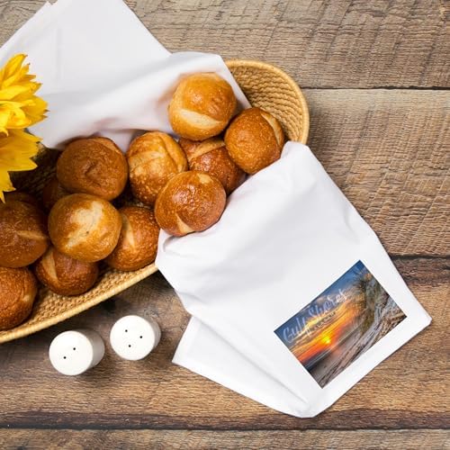 Lantern Press Sunset Beach Cotton Towel