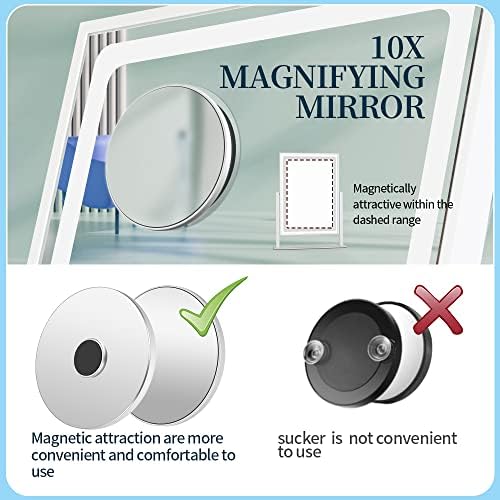 BRIGHTINWD - Touch Control 3-in-1 Vanity Mirror with Lights