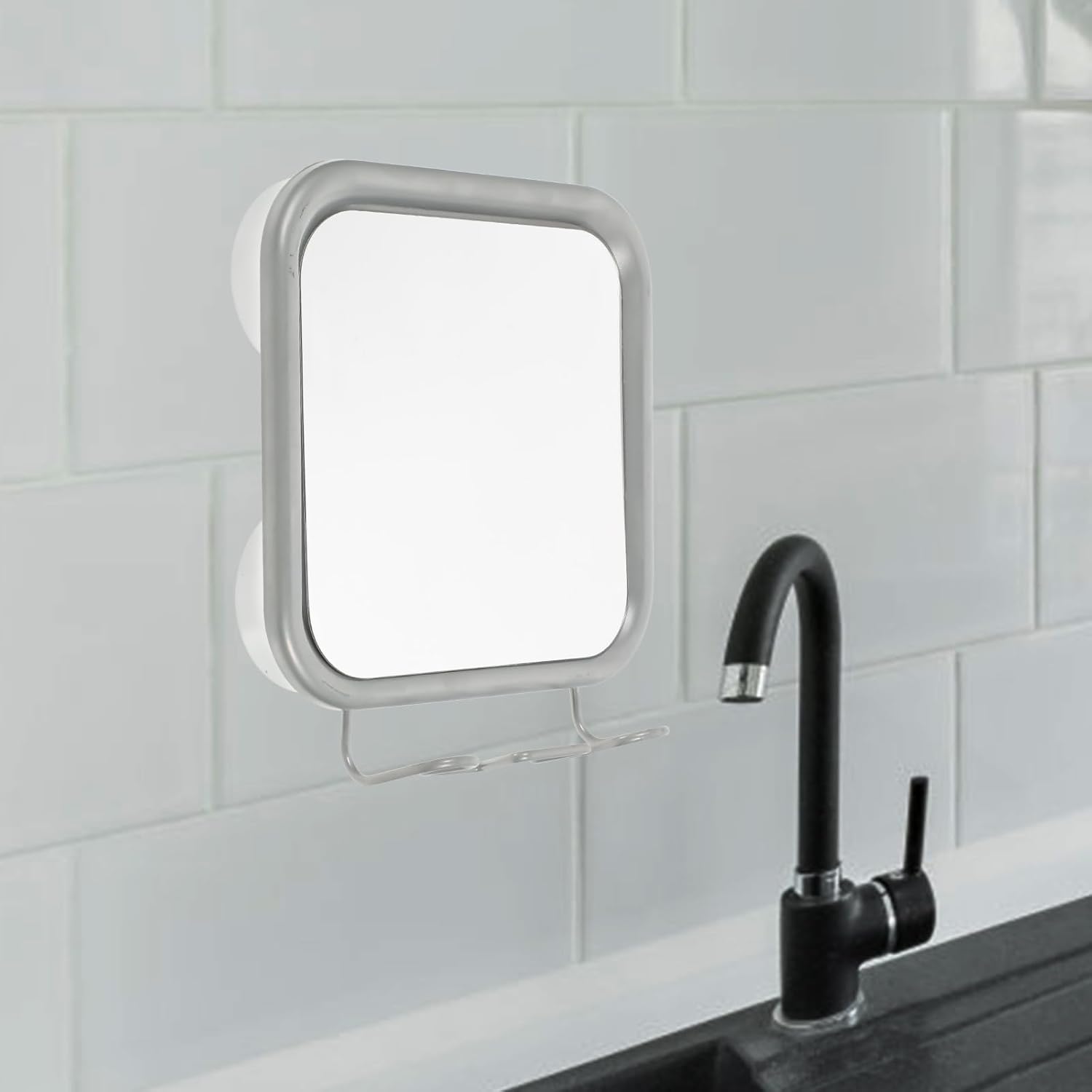 Nolitoys Tilting Fogless Shower Mirror