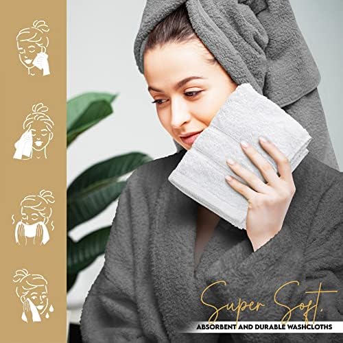 Utopia Towels - 12 Pack Viscose Luxury Wash Cloths Set