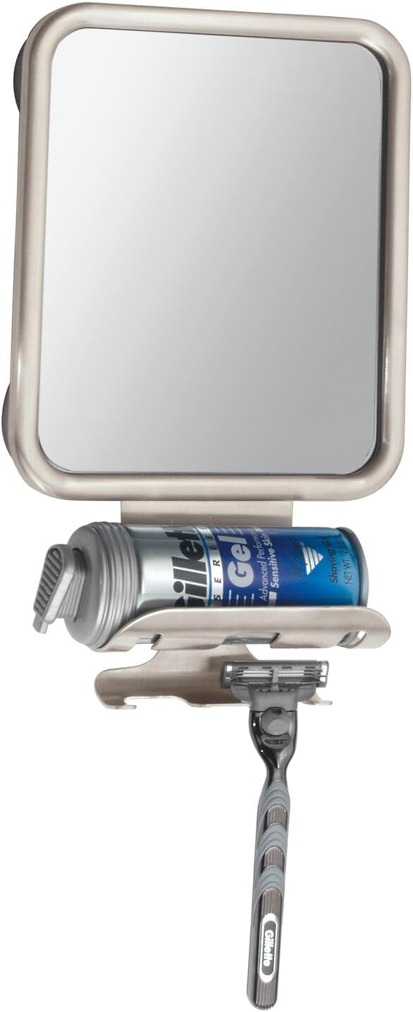 Modern Suction Shaving Mirror for Showers