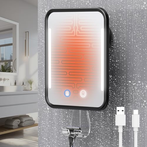 Gospire Heated Shower Mirror - Experience Smooth Shaving in the Bathroom