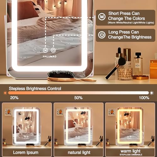 146 inch Vanity Mirror with 3 Lighting Modes