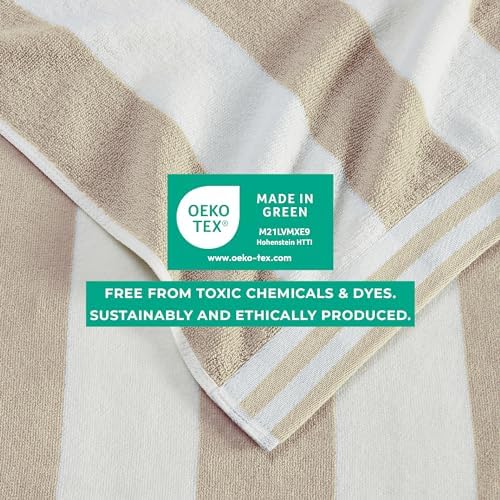 Great Bay Home 100 Cotton Velour Beach Towels 4 Pack