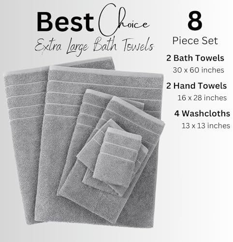 Casa Platino Large Bath Towels Set