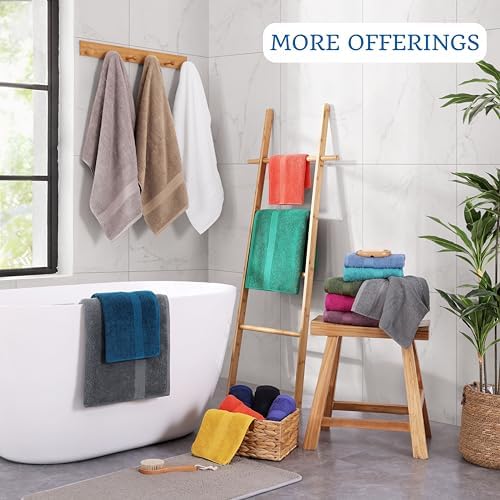 Lane Linen Extra Large Bath Sheets Set of 2 - Cool Grey