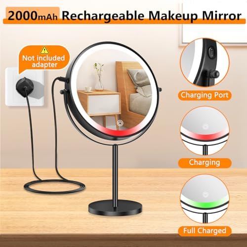 ALHAKIN 9 Lighted Makeup Mirror
