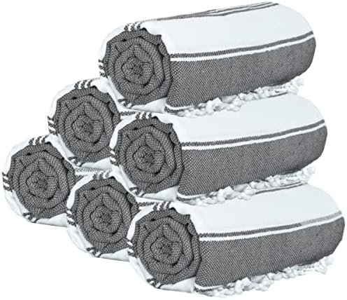 6 Count Nautical Stripe Cotton Beach Towels