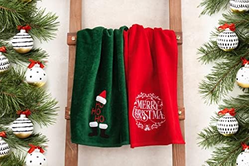 American Soft Linen Christmas Bath Towels Set