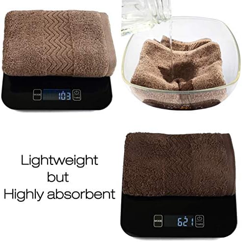 Cleanbear 13x28 Cotton Hand Towels Soft Durable Brown