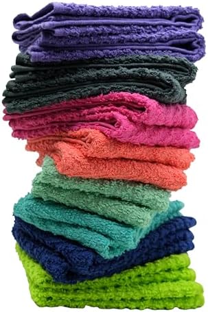 ZSUPERIA Zigzag Washcloth Set 16pc 12x12
