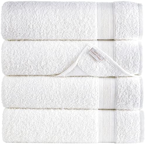 Quick Dry Soft and High Absorbent 4-Piece Cotton Bath Towels