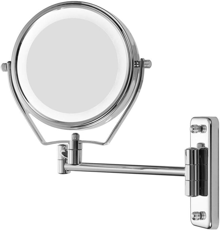 6-inch Two-Sided 7X Magnification Shaving Mirror