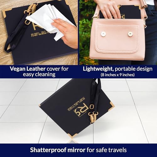 Convenient Travel Makeup Mirror with 3 Ways forents