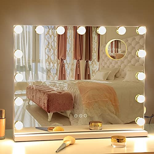 NUSVAN Vanity Mirror with 3 Lighting Modes Touch Control