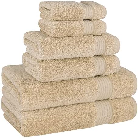 Cotton Paradise 6 Piece Towel Set Beige