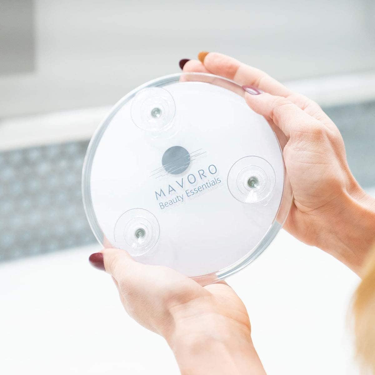 Mavoro 10X Magnifying Mirror with Suction Cups
