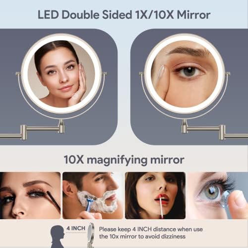 HD Wall-Mounted Makeup Mirror for Daily Use