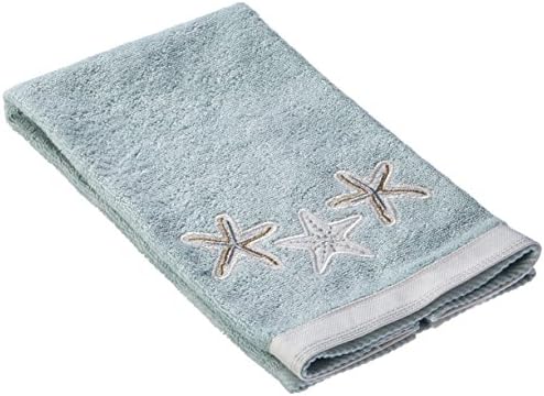 Avanti Linens - Sequin Shells Collection - Soft Absorbent Cotton Towel - 3000 x 1600
