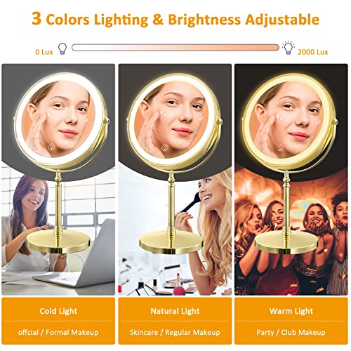 Chapelle 8-Inch Rechargeable Makeup Mirror