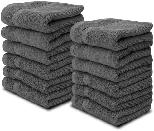 Luxury Washcloths Set for Bathroom - Soft Egyptian Cotton