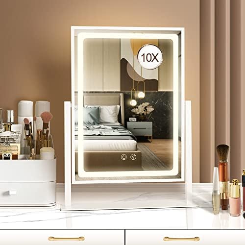 BRIGHTINWD - Touch Control 3-in-1 Vanity Mirror with Lights