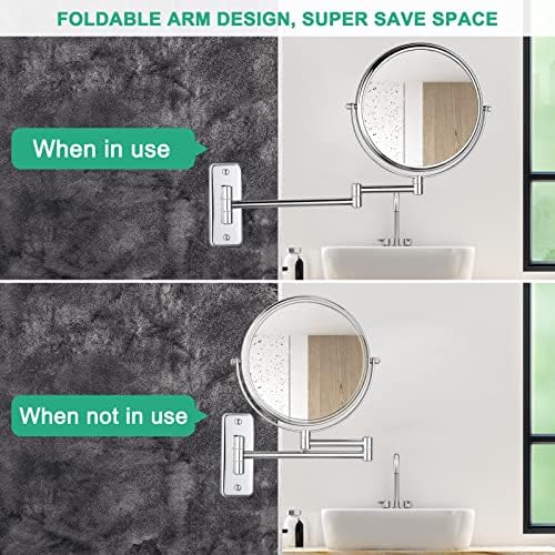 Easy to Use 8-Inch Vanity Magnifier