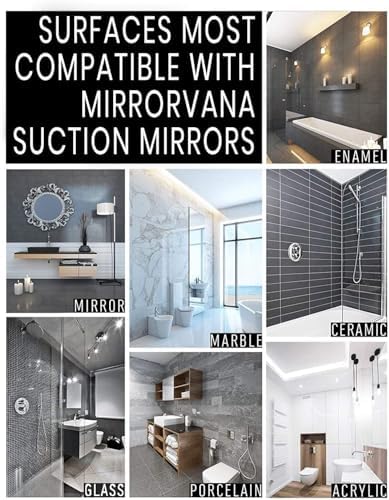 MirrorVana Dual Antifog Shower Mirror Shave with Confidence