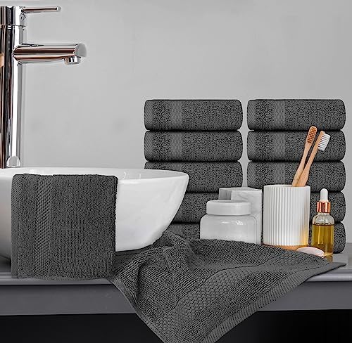 Luxury Washcloths Set for Bathroom - Soft Egyptian Cotton