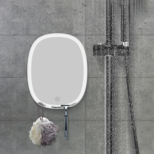 Fog-Free LED-Lit Shower Mirror