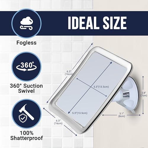 MIRRORVANA Anti-Fog Shower Mirror