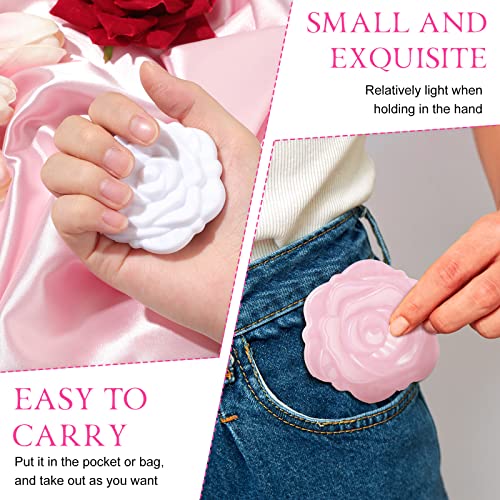 Exquisite Rose-Shape Compact Mirrors Set