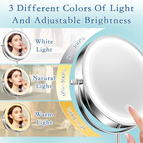Professional 10X Magnifying Vanity Mirror with Lights