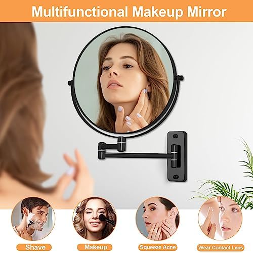 8 Wall-Mounted Magnifying Mirror
