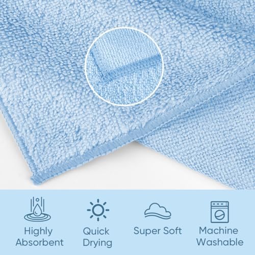 HOMEXCEL Microfiber Washcloths 24-Piece Set