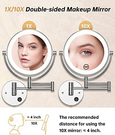 Gospire 85 Wall-Mounted Magnifying Mirror