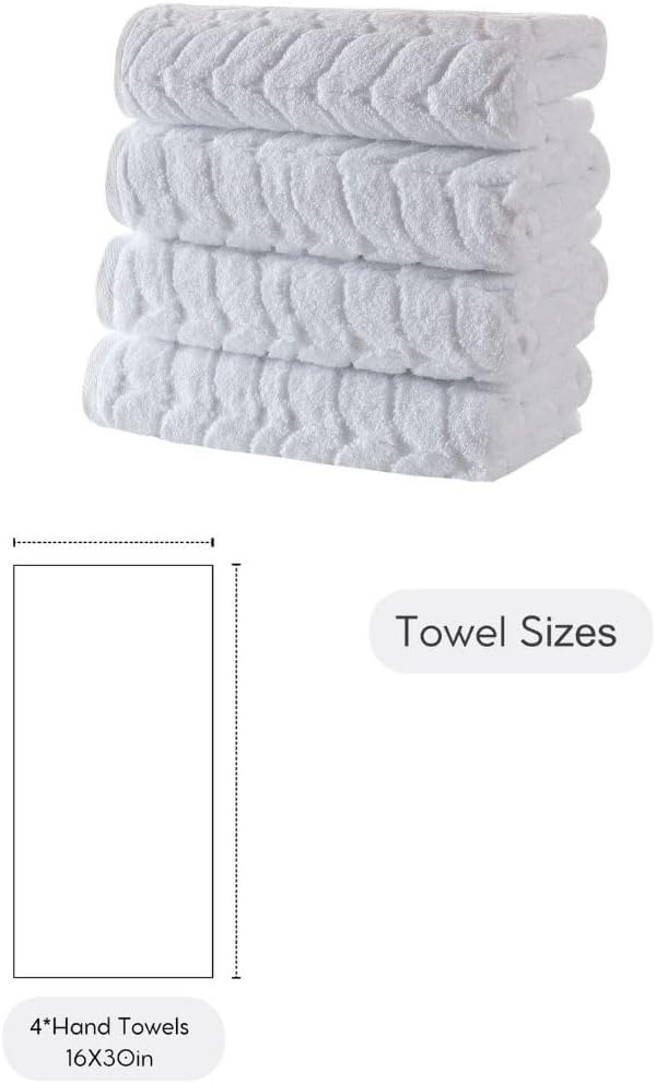 Luxury Turkish Cotton Towels Set Ultra-Soft Quick Dry