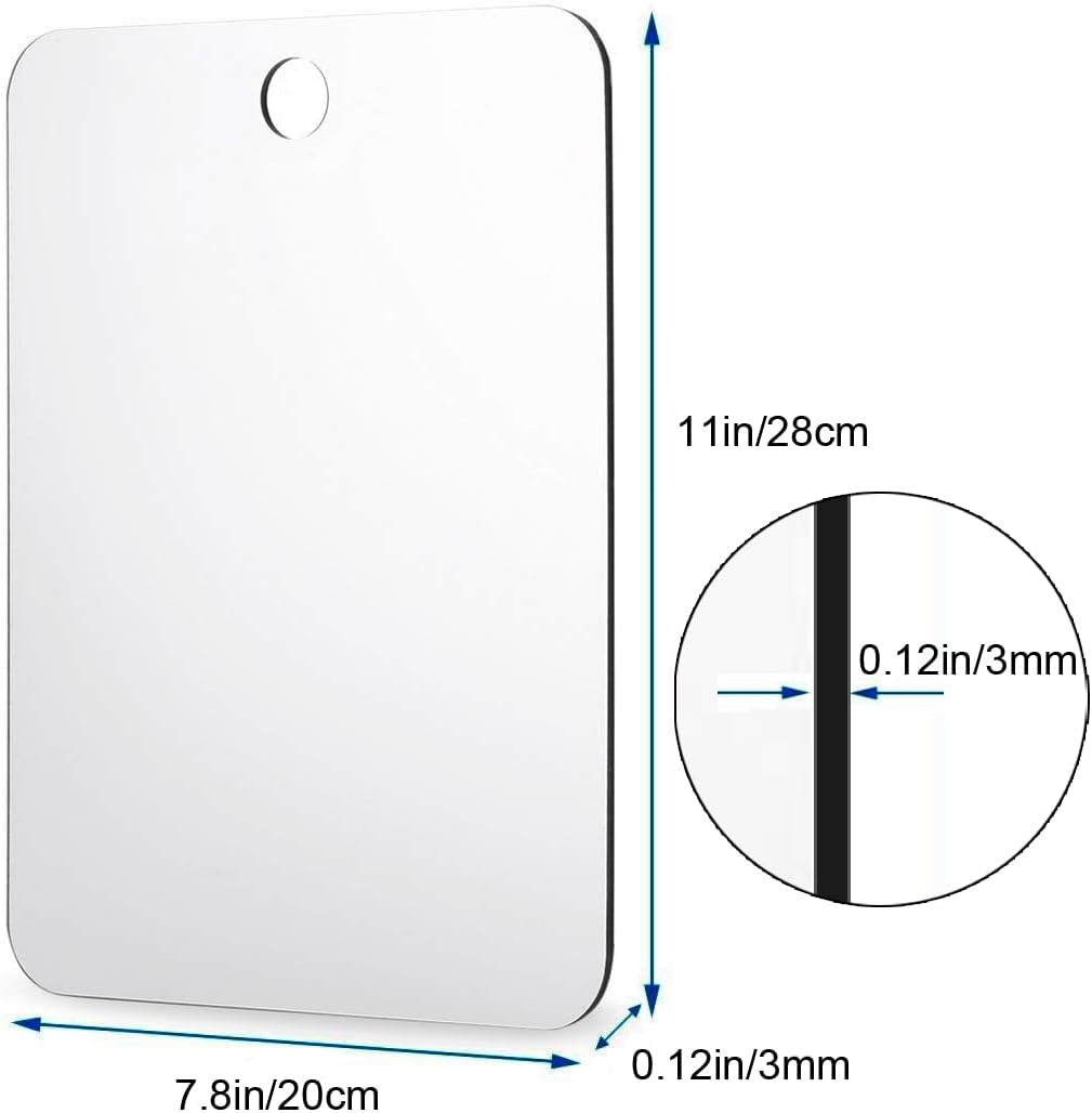 DFLLLO Large Fogless Shower Mirror Anti-Fog
