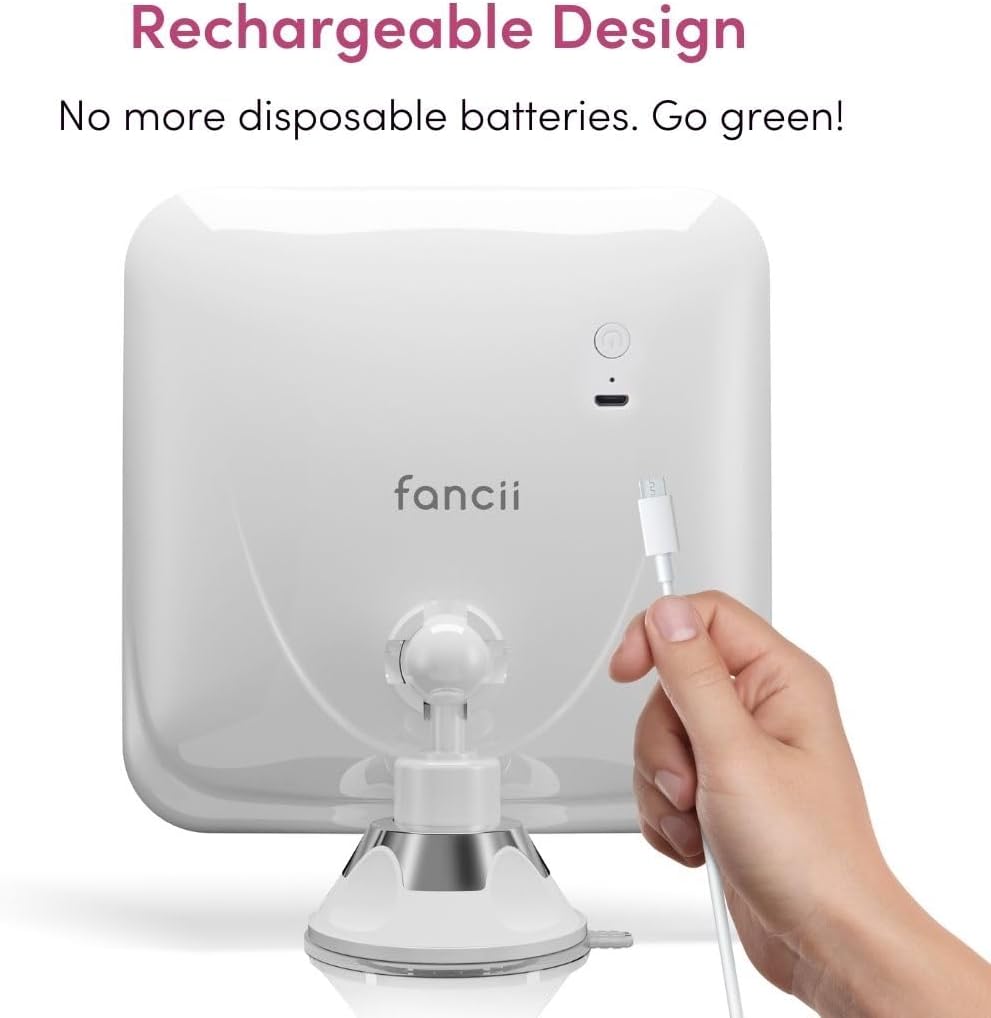 Experience Flawless MakeUp with the Fancii Rechargeable Mirror