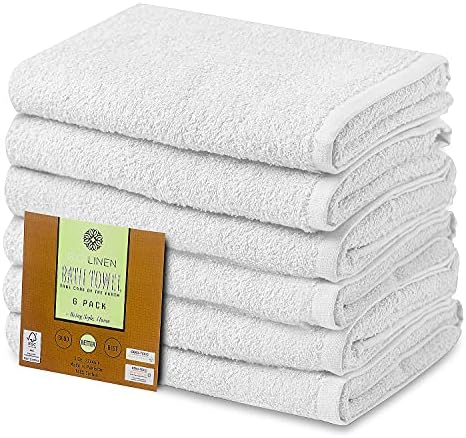 22x44 White Cotton Bath Towel