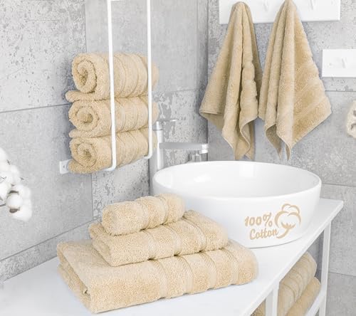 American Soft Linen Luxury 6-Piece 2x2 Washcloth Set