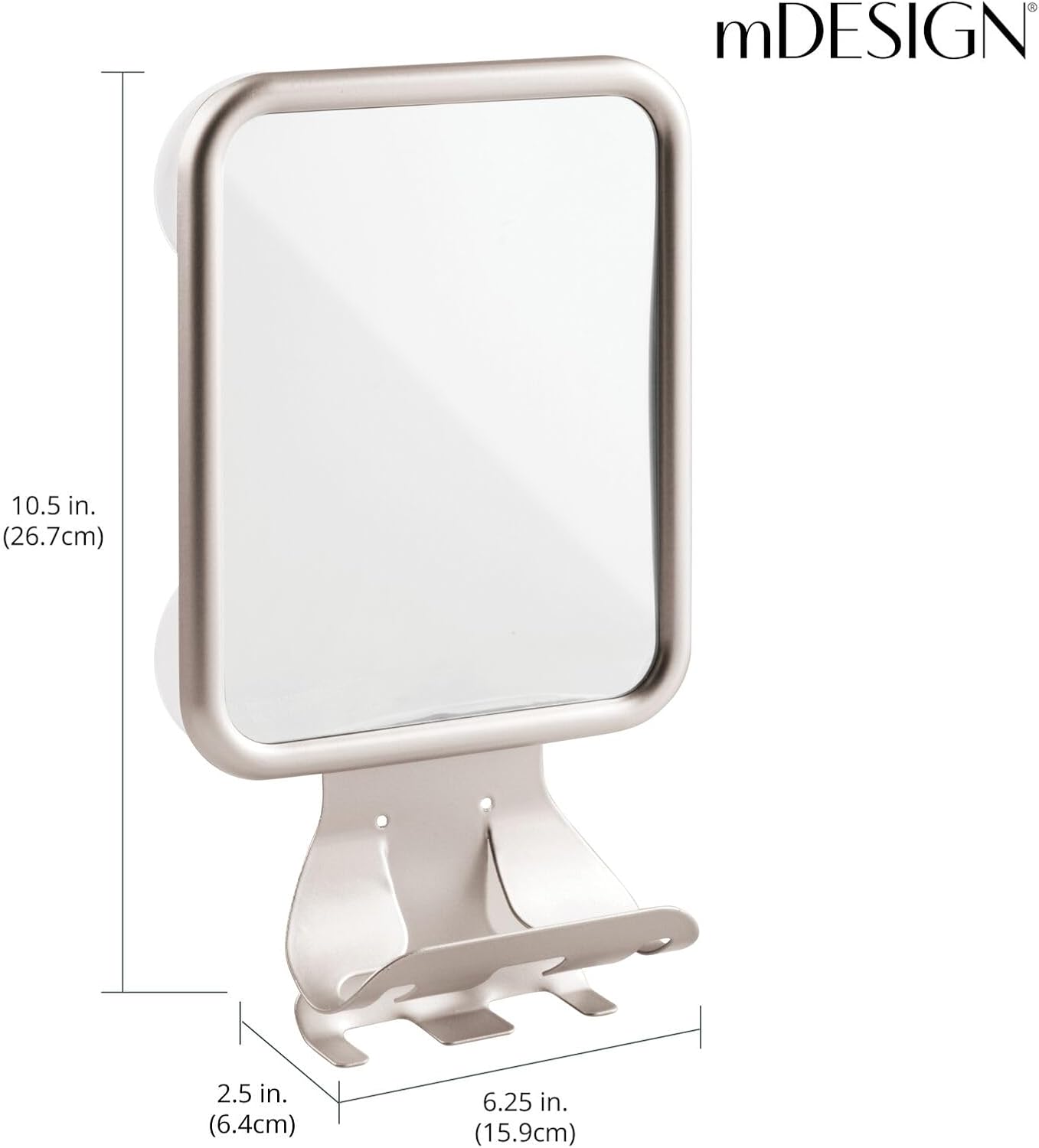 Modern Suction Shaving Mirror for Showers