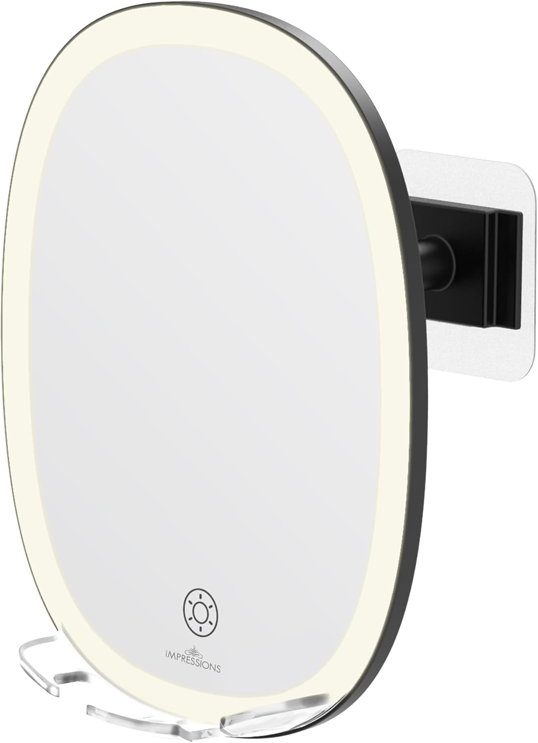 Fog-Free LED Shaving Mirror for Men with 360-Degree Swivel