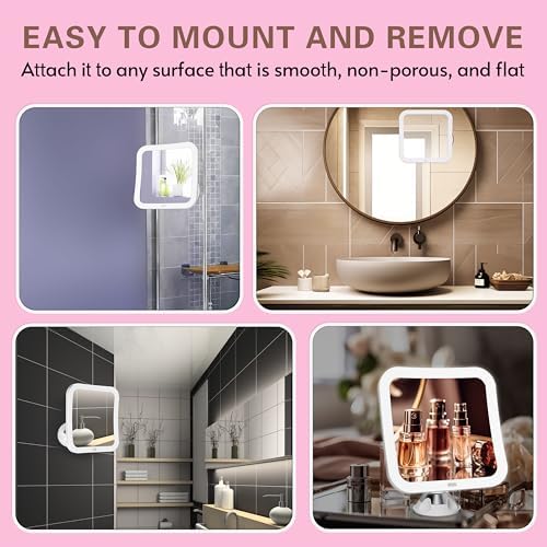 10X Magnifying Compact Mirror with LED Lights