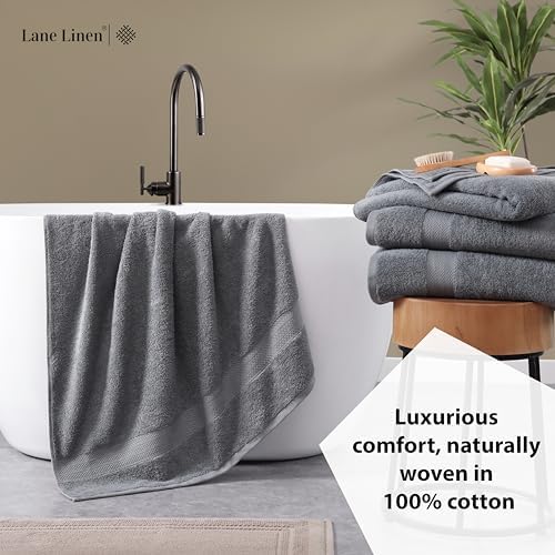 Lane Linen Extra Large Bath Sheets Set of 2 - Cool Grey