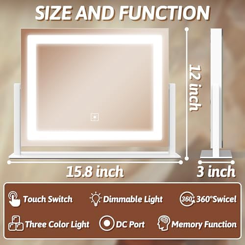 FENNIO Lighted Makeup Mirror