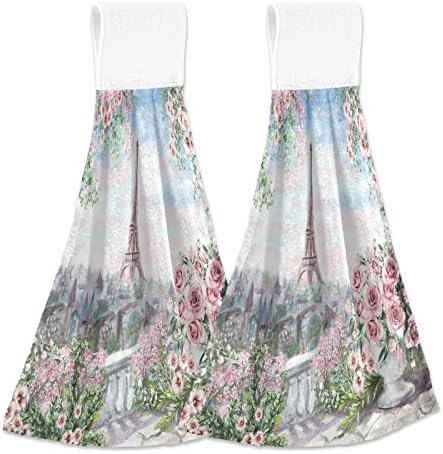Paris Eiffel Tower Kitchen Towels 2-Piece - Fast-Dry Stylish Functional