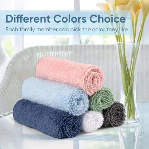HOMEXCEL Microfiber Washcloths 24-Piece Set