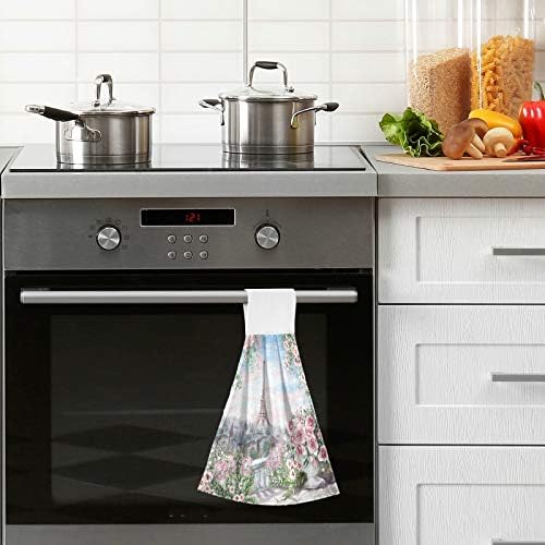 Paris Eiffel Tower Kitchen Towels 2-Piece - Fast-Dry Stylish Functional