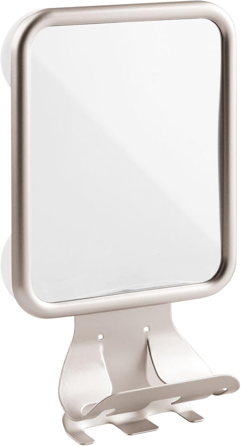 Modern Suction Shaving Mirror for Showers